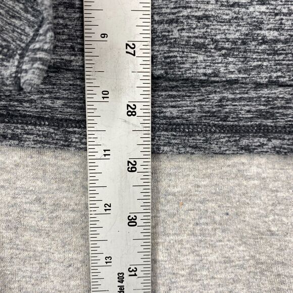 Aerie Shirt Womens Large Gray Sleeveless Drawstring Cowl Neck Split Sides Comfy - Picture 10 of 12